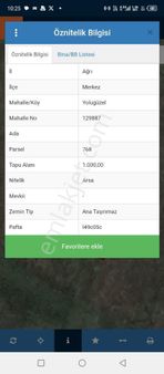 Ağrı Merkez Yolugüzel Köyü Satılık Yatırımlık Arsa