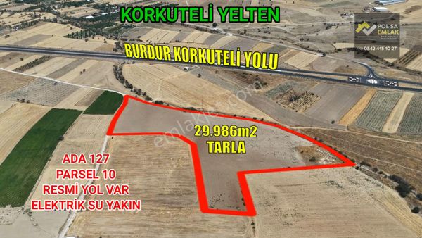 ✅korkuteli✅yelten'de ✅satılık 29.986m2 Tarla