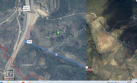 Gıda Organizeye 3km,resmi Yollu %5 İmarlı 1962m2 2.250tl