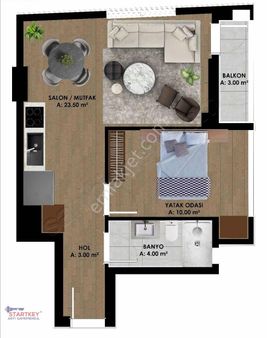 Bostanlının Engüzel Lokasyonunda Projeden Satılık 1+1 Daire