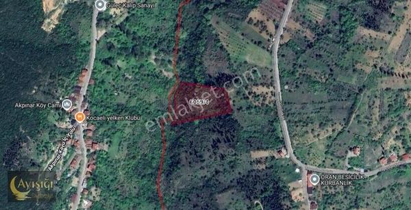 İzmit Kulfallı'da 7,890m² Resmi Yola 1 Parsel Satılık Bahçe