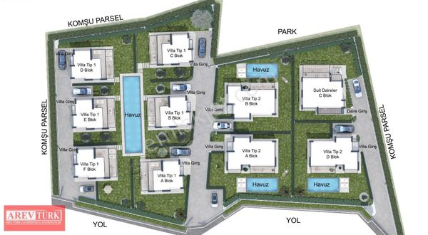 Arevtürk'den Bodrum Akyarlar'da Satılık 3+1 Ve 4+1 Villalar