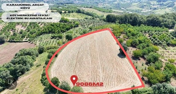 Deniz Gayrimenkul'den Akçat Köyünde 9086m2 Fırsat Tarla