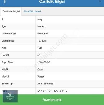 Muş Merkez Gümüşali Köyü'nde Yatırımlık Satılık Tarla