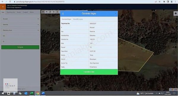 Invest Global'den Kandıra Babaköy'de Satılık 8.817 M2 Arsa