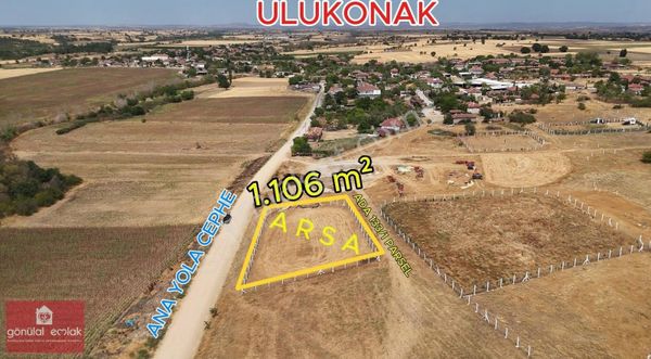 Kırklareli Ulukonak 2 Kat %30 İmarlı Anayola Cephe 1.106 M² Arsa