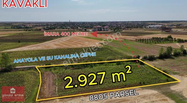 Kırklareli Kavaklı İmarın Yanı 2.927m² Harika Konum 3 Milyon Tl.