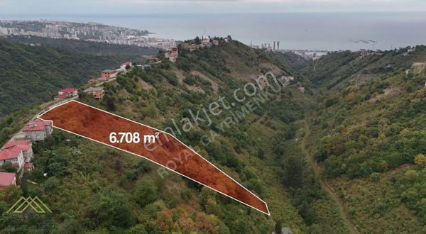 Yomra Sancak Mahallesinde 6.708 M² Satılık Deniz Manzaralı Arsa