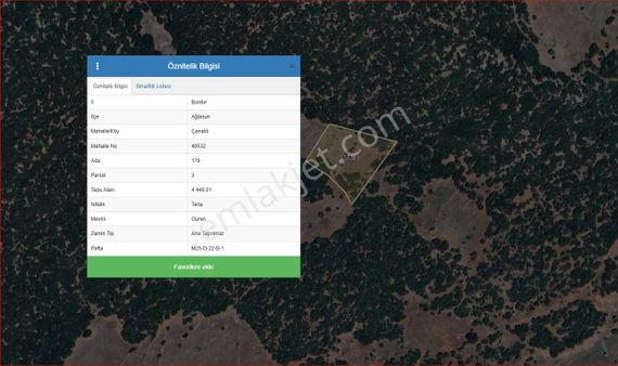 Asya Evim Emlaktan Ağlasun Çanaklı Köyün De Satılık Fırsat Tarla