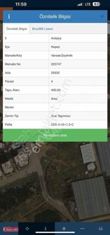 Varsak Zeytinlik Mh 6 Parça Parsel