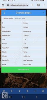 Hatunsaray Da Satılık 937 Metre Tarla