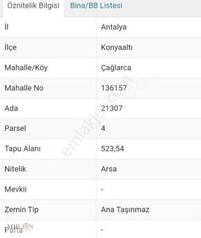 Feslikan Yaylasında Üç Yol Cepheli İmarlı Arsa
