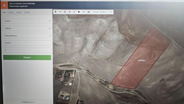 Ankara Gölbaşı Mahmatlıbahçe 'de Acil Satılık Tarla