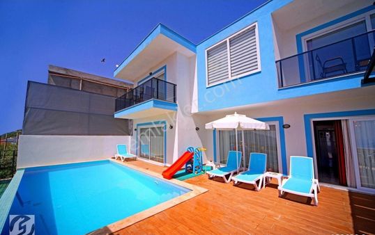 Kalkan Kördere'de Deniz Manzaralı 2+1 Lüks Villa Acil, Acil