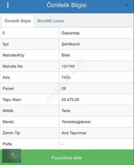 Bilek (güreniz) Mahallesin'de Satılık Fırsat Arazi