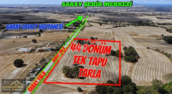 44 Dönüm Tek Tapu Satılık Tarla