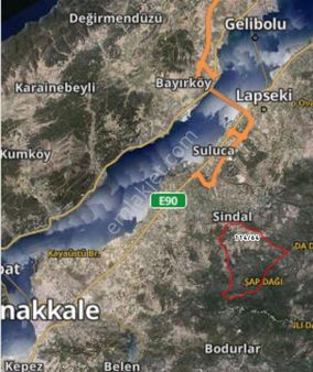 Çanakkale /lapseki / Beybaş Köyiçinde Yola Cephe 515m2 %80 Ve 2 Kat İmarlı Satılık Kıymetlı Arsa