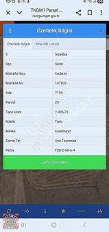 Toyap İnşaattan Silivri Kadıköy De Kelepir Süper Arsa 2.450m2