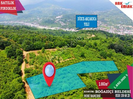 Hak Emlak'tan Boğaziçi-kabalak Mah. Satılık 2.883m² Hobi Bahçesi