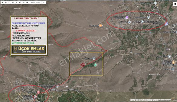 Afyon Üçok Emlaktan Değirmen Ayvalı Da Satılık Fırsat Geniş Tarla