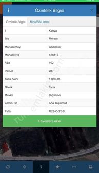 Çomaklar Mh. Satılık Müstakil Tapulu Tarla
