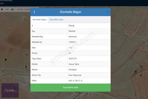 [hg] Akmezra Da 4815 M2 Yatırıma Uygun Tarla