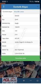 Çarşı Merkez Aşagı Mahallede %40 İmarlı 3 Kat Arsa