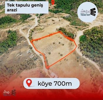 Dağakçalar'da Köye 700 M Satılık 12.607m2 Tarla Tek Tapu
