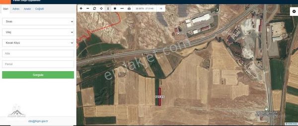 Aksan Emlak'tan Kovalıda 1908 M2 Tek Tapu Satılık Tarla!