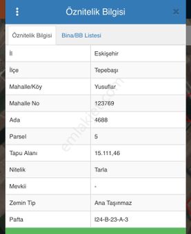 Durudan Yusuflarda 15 Dönüm Fırsat Tarla Takas Olur
