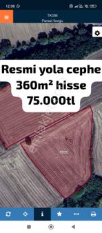 Edirne Uzunköprü Çöpköy'de Resmi Yola Cephe 360m2 Tarladan Hisse