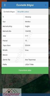 Taşpınar Gayrimenkul Den Sağlık Ta Satılık Arsa