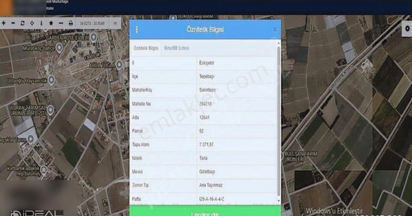 Sakintepe Mh Ali Rıza Efendi Cd. Yakını Yatırımlık Satılık Tarla