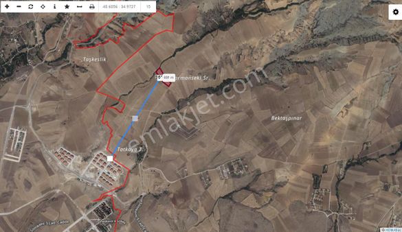 Yuvam Gayrimenkul'den Büğet Köyünde Slimkent Tokiye Yakın Satılık Tarla