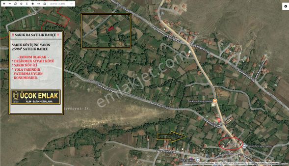 Afyon Üçok Emlaktan Sarık Köy İçi Civarı 259m² Fırsat Bahçe