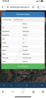 Yunus Tan Şeyh Sinan Mahallesi'nde Satılık Zeytinlik