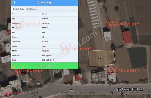 W Propert'den Karaduvar'da 1.218 M² Fırsat Arsa