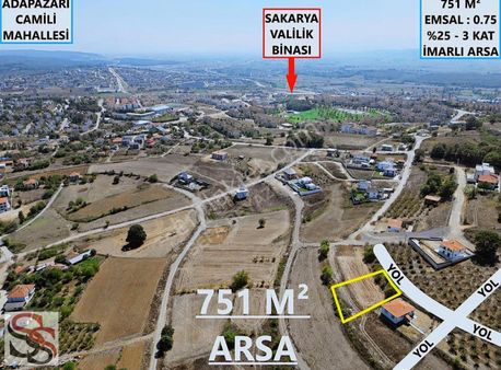 Adapazarı Camili Mahallesinde 751m² %25-3 Kat Konut İmarlı Arsa