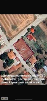 Lüleburgaz Evren Sekiz Köy İçinde 750m2 İmarlı Satılık Arsa