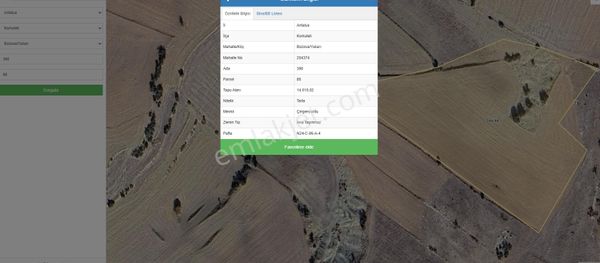 Korkuteli Yukarı Bozova Satılık Tarla