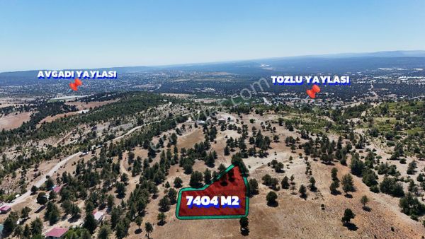 Thor'dan Satılık Erdemli Tozlu Yaylası 7404 M2 Arsa