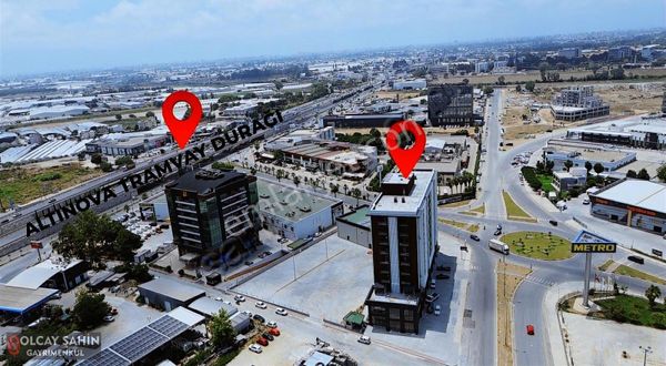 Altınova Agora-metro Avm Karşısı Kat-cephe Seçenekleri 1+1 Ofis