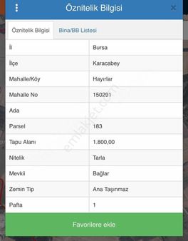 Dialog Piramit Gayrimenkul'den Satılık Kupon Arazi