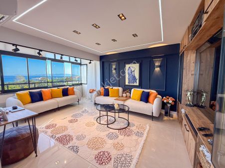 Kumbağ'da Deniz Manzaralı Özel Tasarım Eşyalı Satılık Daire