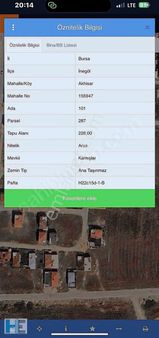 İnegöl Akhisar Da Satılık 226m2 İmarlı Arsa