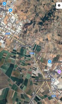 Kuşçuburun’da Satılık 9500 M2 Tarla Anayola 100 M Mesafede Çift Cephe