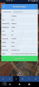 Baranoğlu Emlak'tan Vizede Fırsat Tarla!