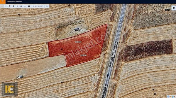 Korkuteli Kevser'de 60'lık Duble Yol Uzerı 5.140m2 Ticari Tarla