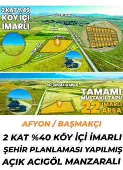 Afyon Bşmakçı Küllüce İmarlı Arsa