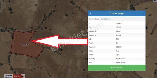 Bülent Uğural Emlakta Sümer Mah. De Cazip Fiyatlı Satılık Tarla